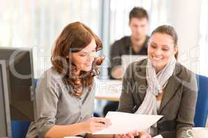 Business meeting - group of people in office