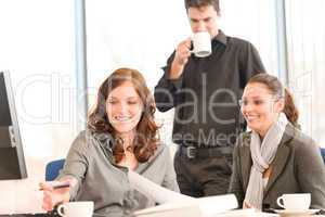 Business meeting - group of people in office