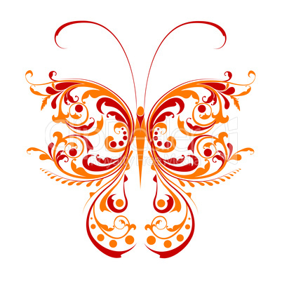 floral butterfly