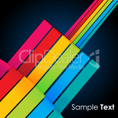 colorful lines on vector background