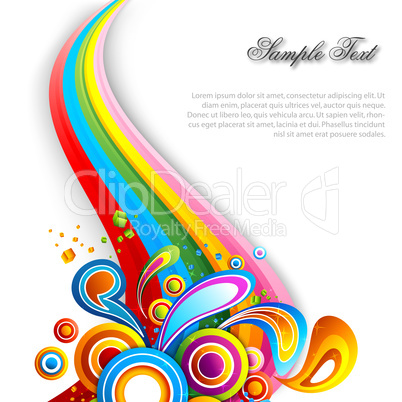 vector background with colorful swirls
