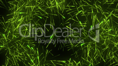 Green fireworks background