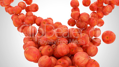 Large group of Ripe apples