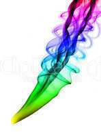 Abstract colorful smoke pattern