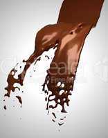 Black chocolate flow. Large resolution