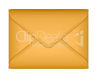 Mail and post - sealed paper envelope isolated