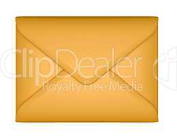 Mail and post - sealed paper envelope isolated