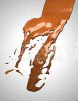 Tasty Liquid chocolate flow. Large resolution