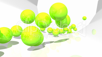 3D Ball Tube Pic - Green 04