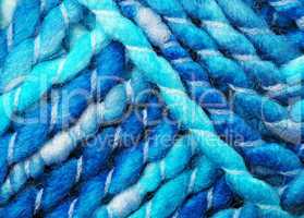 Blue Wool Close-up - Blaue Wolle