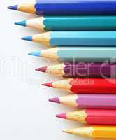 Crayons Close-up - Farbige Buntstifte Makro