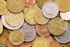 D-Mark und Pfennige - Old German Currency