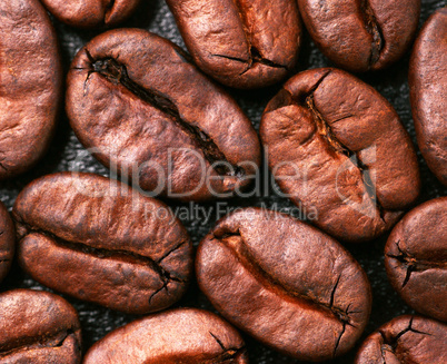 Coffee Beans Close-up - Kaffeebohnen Makro
