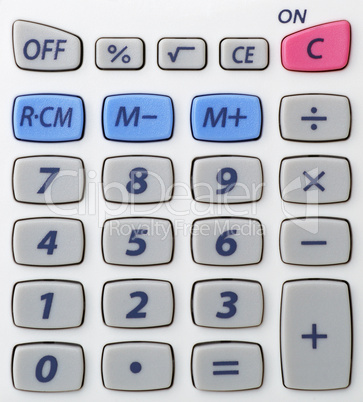 Pocket Calculator Detail - Taschenrechner