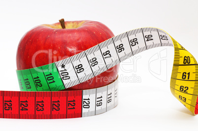 Diet Concept - Diät Konzept mit Apfel