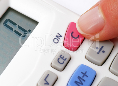Pocket Calculator Close-up - ON - Taschenrechner