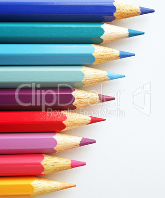 Farbige Buntstifte Makro - Colourful Crayons