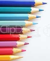 Farbige Buntstifte Makro - Colourful Crayons