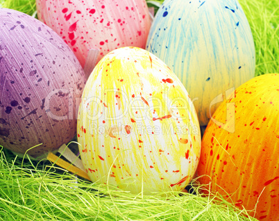 Bunte Ostereier - Colourful Easter Eggs