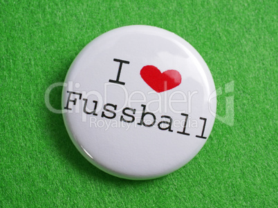 button - i love fussball