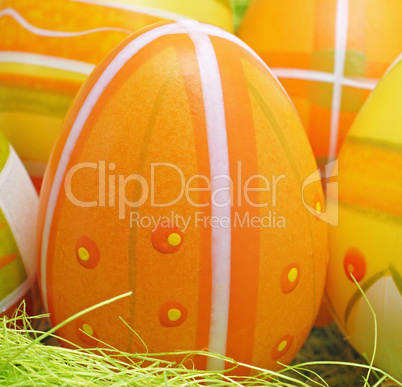 Orange Easter Egg - Osterei Nahaufnahme