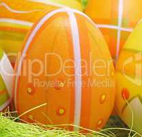 Orange Easter Egg - Osterei Nahaufnahme