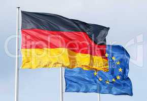 Flags of Germany and Europe