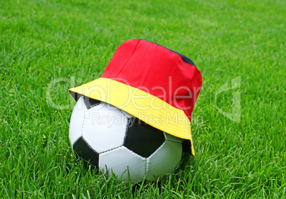 fußball - gras - hut / soccer - grass - hat