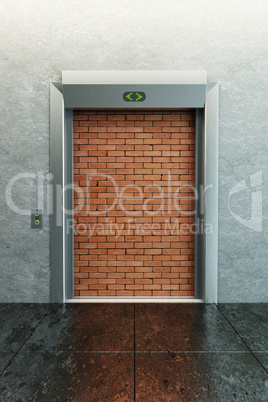 modern elevator with deadlock
