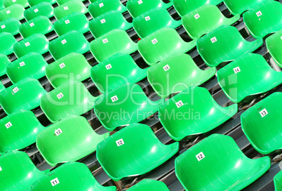 Sitzreihen grün - Seats green