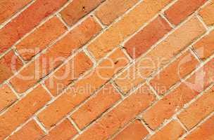 Alte Ziegelstein Mauer diagonal - Old Brick Wall