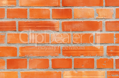 Ziegelstein Mauer - Orange Brick Wall
