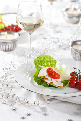 Christmas table setting