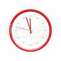 clock red