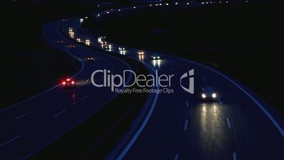 Autobahn bei Nacht - Motorway at Night