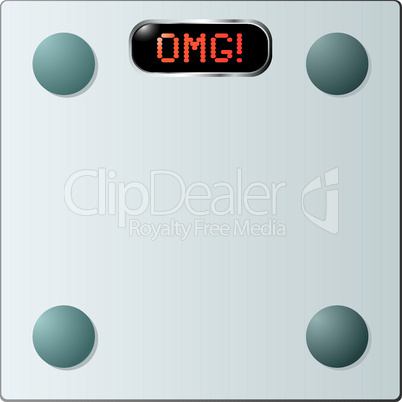 Glass bathroom scales