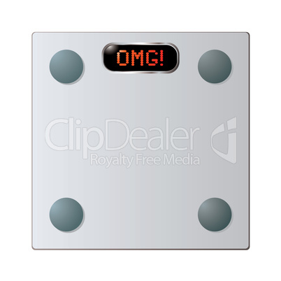 Glass bathroom scales