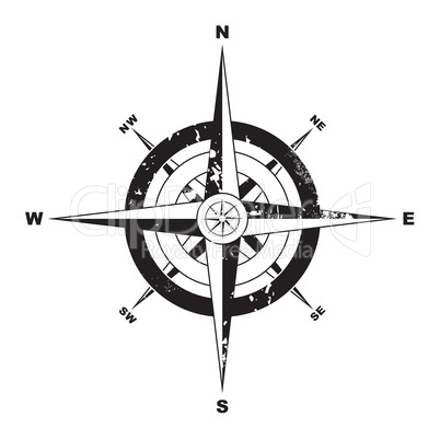 Grunge compass