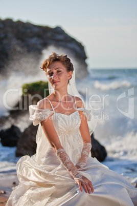 Bride on the beach