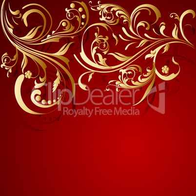 floral abstract vector background