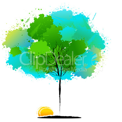 colorful natural tree