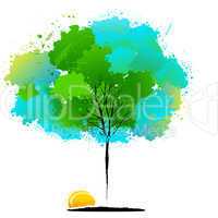 colorful natural tree
