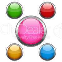multi colored buttons