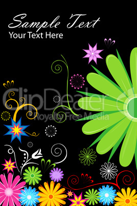 abstract floral vector background