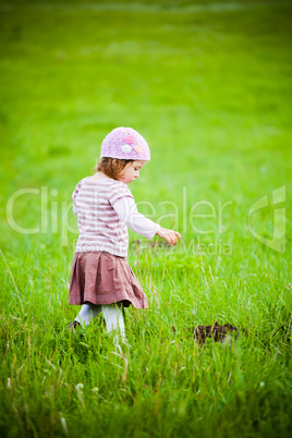 Curious little girl