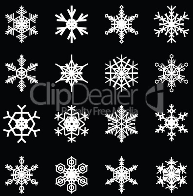 snowflakes set