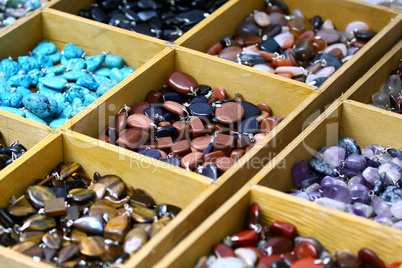 Multicolored trinket stones