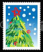 christmas stamp
