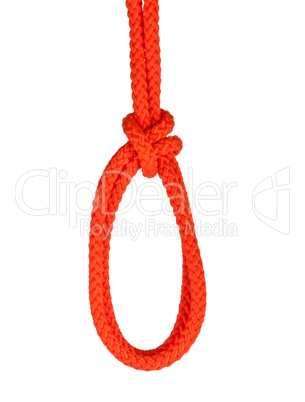 Noose isolated on white
