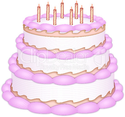 illustration of birthday cake